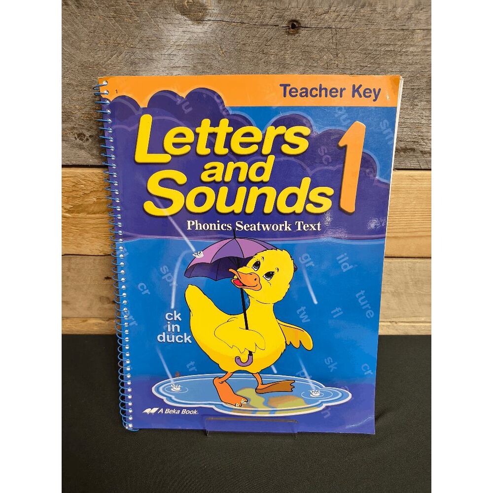 A Beka Letters and Sounds 1 4th Ed. Phonics Seatwork Text Teacher Key Homeschool